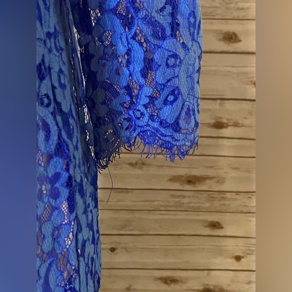 Anthropologie HD in Paris Overture royal blue lace shift dress - Picture 3 of 6